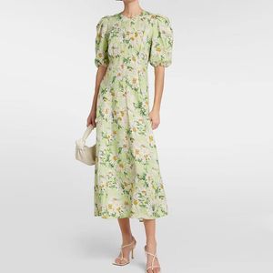 Австралийское дизайнерское платье льняное женское дизайнерское дизайнерская одежда с печеной пузырьковой рукав