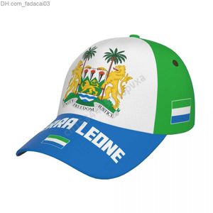 Boll Caps unisex flagga av Sierra Leone vuxen baseball cap patriotisk hatt baseball fotboll fans män och kvinnor z230719