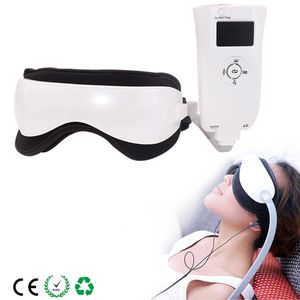 Eye Massager uppvärmda massager Goggles Musik Magnetiskt lufttryck Anti Aging Electric Glasses Device Health Care 230718