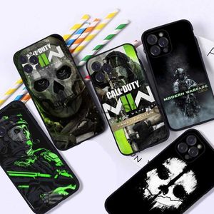 Cell Phone Cases C-Call of Game D-Dutys Modern W-Warfares 2 Phone Case For iPhone 8 7 6 6S Plus X SE 2020 XR XS 14 11 12 13 Pro Max Mobile Case J230719