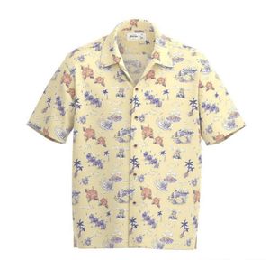 Camisas casuais masculinas Camisa de botão de verão padrão de desenho animado casual Aloha cool holiday homens e mulheres 3D impressão completa top de moda 230718