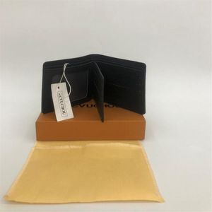 8 ألوان أزياء رجال المحافظ الكلاسيكية رجال محفظة محفظة محفظة محفظة bifold محافظ صغيرة قصيرة مع box358i