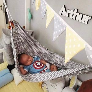 Swings Jumpers Bouncers Children Hammock Swing Indoor Outdoor Hanging Basket Kids Cotton Cloth Bag Chair Baby Room Home Decorations 230718