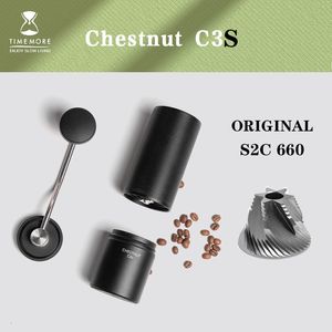 Manual Coffee Grinders TIMEMORE Chestnut C3S ESP High Precision Grinding Manual Coffee Grinder S2C660 Burr Inside All Metal Body Portable Hand Grinder 230719