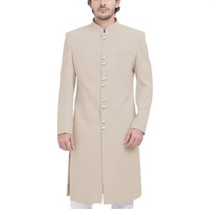 Herrenanzüge Blazer Formale Lange Männer Mantel Elegant Outdoor Täglich Sherwani Mandarin Kragen Hochzeit Bräutigam Robe Abendessen Bankett P253t