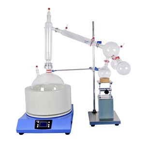 ZOIBKD Equipamento de Laboratório Fornecimento Kit de Destilação de Caminho Curto Equipamento 20L Frasco de Vidro com Manto de Aquecimento por Agitação Magnética206z