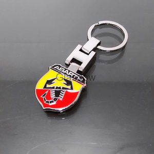 Car Key For FIAT Abarth 500 Metal Auto Accessions Universal Car Keychain Keyring Car styling x0718