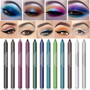 Eye ShadowLiner Combinação 14 cores caneta delineador durável à prova d'água azul marrom preto moda feminina beleza cosméticos 230719
