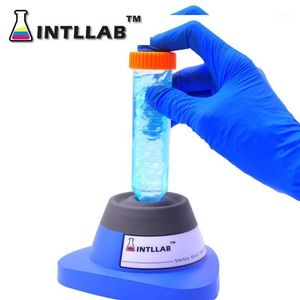 INTLLAB Lab Vortex Mixer Mini Agitatore per inchiostro a velocità regolabile Agitatore orbitale per pigmenti Agitatore per campioni Miscelatore per campioni 2800 giri/min1258c