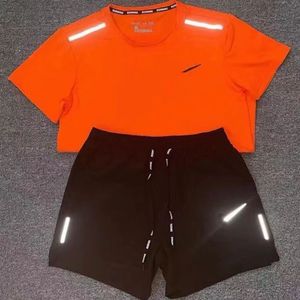 Tracce da uomo tracce scusa set da design tonifica corta maglietta a due pezzi abiti da donna fitness t-shirt jogger