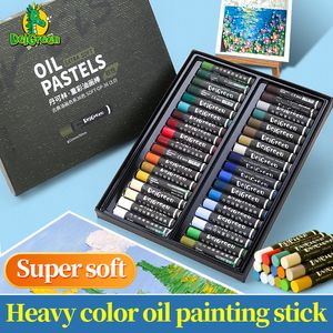 Markers Delgreen Heavy Color Soft Oil Stick/Crayon 36 Colors Classic Series Studenter Icke-Toxic Washable Crayon Paint Art Supplies 230719