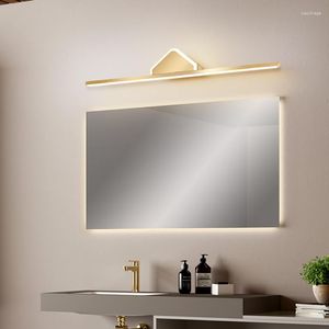 Lampada da parete moderna luci a specchio a LED per comodino bagno frontale oro AC90-260V trucco per la casa