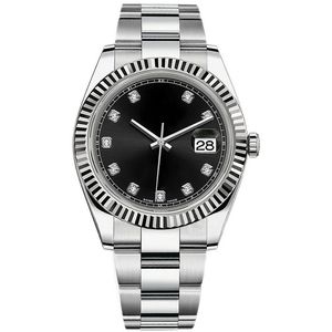 Titta på 41mm 36mm rörelse Titta på automatisk mekanisk mens 31m 28mm kvartskvinnor Bezel Rostfritt stål Diamond Lady Watertproof Luminous Wrist Luxury Watch Dhgate