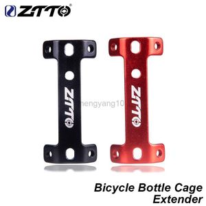 Gabbie per bottiglie d'acqua ZTTO Doppia testa MTB Portaborraccia per bicicletta Extender Lega di alluminio ultraleggera Mountain Road Bike Telaio Portabicchieri per acqua Expander HKD230719