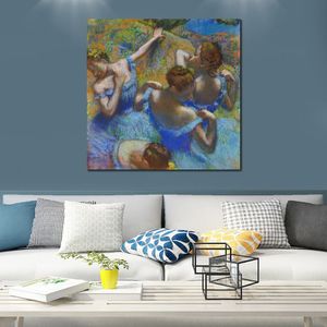 Балетные танцоры Эдгар Дега Канстас Арт Ручной работы картины синие танцоры Современный декор для студийной квартиры