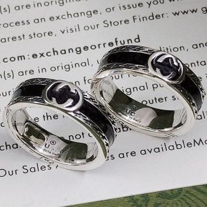 Designers ring mode kvinnliga smycken gåva luxurys diamant silver ringar designer par smycken gåvor enkel personlig stil fest födelsedagspresenter