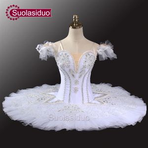 White Swan Lake Professional Tutu Girls Ballerina Costumes Women Platter Tutu Pancake Ballet Tutu Performance SD0034299i