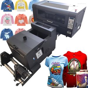 Inkjet A3 DTF Yazıcı Transfer Evcil Hayvan Film Toz Tuluşma Fırını Çift XP600 Kafa Beyaz Mürekkep Ajitasyon T Shirt 30cm