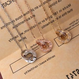 Trinity series Factory direct s luxury diamonds Pendant necklaces 2021 new brand designer Top quality popular Lettering 18k br279M