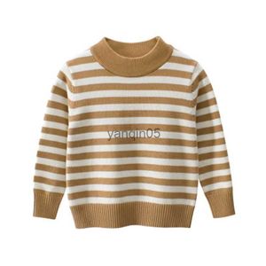 Pullover 2020 Pullover per ragazze 2020 Inverno Brand Design Maglione a righe per ragazzi Maglione casual lavorato a maglia Infantile Abbigliamento per bambini Bambino HKD230719