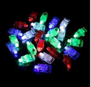 Magic finger lights Bright LED laser Ring Lamp Beams Torch For Party KTV Bar rave glow laser finger ring lightZZ