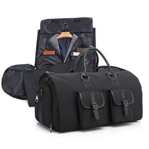 Duffelpåsar Fortsätt plagg BAG Business Garment Suitcase Pack Foldbar Travel Bag For Men Laptop Tote Bagage Handväska Drop Link 230719