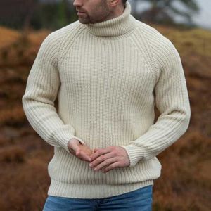 Men's Sweaters New Men's Autumn And Winter Turtleneck Sweaters Loose Long Sleeve Thick Needle Sweaters L230719