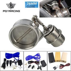 PQY - Exhaust Control Valve With Vacuum Actuator Cutout 3 76mm Pipe CLOSED with ROD with Wireless Remote Controller Set PQY-2633