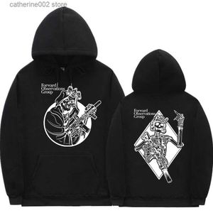 Herren Hoodies Sweatshirts Vintage Gbrs Forward Observations Group Hoodie Punk Horror Schädel Hoodies Herren Kleidung Männer Frauen Mode Rock Hip Hop Sweatshirt T230719