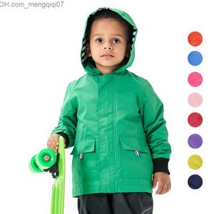 Coat Children boys girls jackets Hoodie spring and autumn outdoor waterproof children's raincoats Z230719