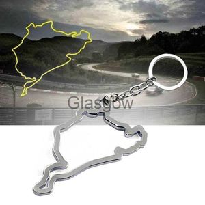 مفتاح السيارة سبيكة زنك keychains Universal Nurburgring North Ring Track Design Car Keychain سلسلة المفاتيح حلقة Keyyring Keyfob لعشاق السباق X0718