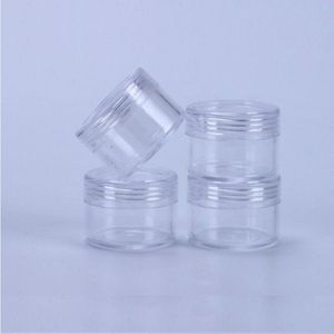 15 gram återfyllningsbart litet plastskruv locklock med klara bas tomma plastbehållare för nagelpulverflaskor ögonskugga containe wkhf