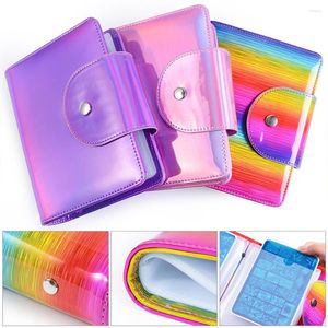 Card Holders 2023 Lowest Price Reflective 20 Slots Nail Art Stamping Plates Holder Bag Manicure Template Organizer