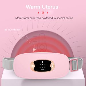 Andra massageföremål Smart Warm Belt Menstrual Heat Pad Electric midja Komprimera kroppsmassager Back Abdominal Kolikperiod Smärtlindring 230718