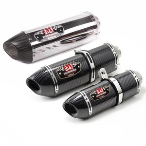 420mm DB katil 38-51mm Yoshimura için motosiklet egzozu gerçek karbon fiber susturucu boru pitbike GSR 600 CB650F R77 Cafe Syste249u