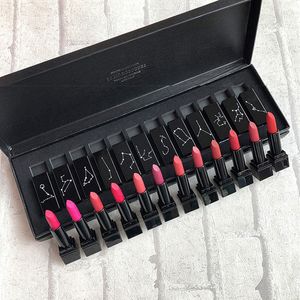 Läppstift 12 stycken matt läppstift set 12 konstellationer presentlåda vattentät slitstark läppstift non klibby cup makeup set tslm1 230718