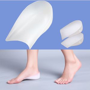 Shoe Parts Accessories ladies men's invisible height increase heel pad silicone insole foot massage 230718