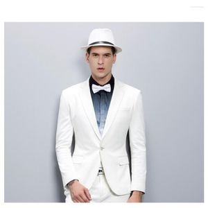 メンズスーツマンスリムフィットノッチラペル1ボタンタキシードジャケットGroomsman Tuxedos Men Wedding Groom Dresses Wear