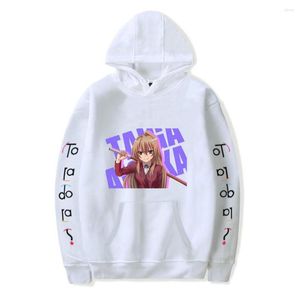 Felpe con cappuccio da uomo Anime Toradora Felpa con cappuccio in cotone poliestere Felpa con cappuccio da uomo/donna Stampa moda Streetwear Autunno inverno con cappuccio