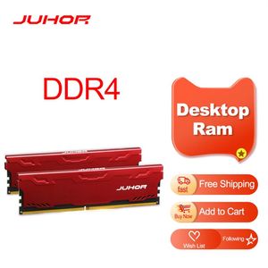JUHOR Memoria Ram ddr4 16GB 4GB 8GB 32GB Desktop Memory Udimm 2133MHz 2400MHz 2666MHz 3000MHz New Dimm Rams With Heat Sink284R