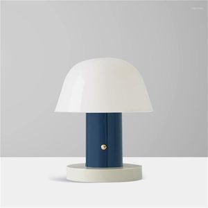 Lampy stołowe Temar Nordic Prosta lampa Współczesna marmurowa lekka dioda LED do dekoracji łóżka domowego