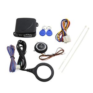 Sistema de alarme de carro RFID inteligente Empurre o botão de partida do motor Transponder Imobilizador Keyless Go Adequado para carros de 12V Carros mate275s