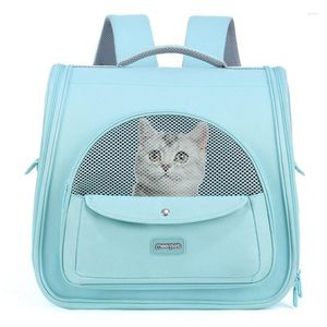 猫のキャリアバックパックキャリア子猫が通気する大容量大容量のペット小型犬旅行袋をハイキングするための屋外で使用する