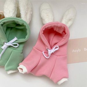 Dog Apparel Pet Ear Hooded Sweater Autumn And Winter Cat Teddy Bear Maltis Yorkshire Small Puppy Coat Schnauzer Costume