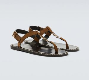 Sandały w kształcie litery T Cassandre z Włoch, płaskie buty nowoczesne męskie, złota sprzęt, gumowa podeszwa, refleksja letnia, unikalne swobodne buty do chodzenia mężczyzn, EU40-46