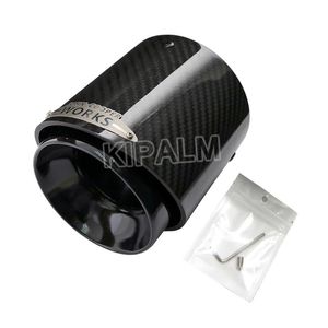 1 piece Black Glossy Carbon Fiber Exhaust Tip Muffler Tips for Mini Cooper R55 R56 R57 R58 R59 R60 R61 F54 F55 F56 F57 F60275s