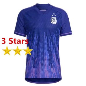 3 Stars Argentina Soccer Jerseys Commemorative 2023 Men Kids Kit 20 21 22 23 Maillots De Foot Maradona DYBALA MESSIS MAC ALLISTER Special Football Shirt Unifor 5803