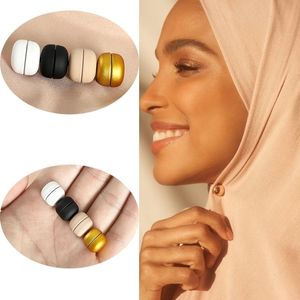 Stift broscher 12 st parti magnetiska hijab matt metall ingen snag muslimsk kvinnor halsduk islamisk pinlös säkerhet huvudduk accessori 230718