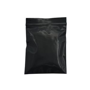 500pcs lot Small Black Opaque Zip Lock Resealable Zipper Plastic Bag Grip Seal Pouch Retail Packing Bag Zipper Plastic Package for206V