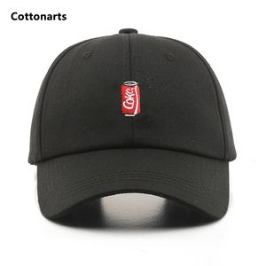 Ball Caps Unisex Summer Baseball Cap Coke Letter Emelcodery Baseball Cap Pop Cans Вышитые спортивные шапки Soft Top Cotton Caps Sun Hats 230718